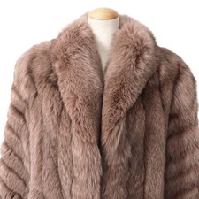 Luxury Real Fox Fur Coat for Women Genuine Full Pelt Jacket, Soft Thick Winter