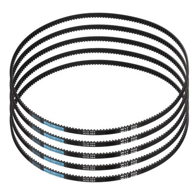 5pcs HTD-3M Rubber Transmission Belt for 188 Teeth 564mm x 8mm