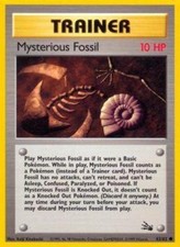 Mysterious Fossil - 62/62 - Common - Unlimited Edition (Hp) Fossil - Trainer Pok