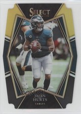 2021 Panini Select Premier Level Black & Gold Prizm Die-Cut Jalen Hurts #128 0o9