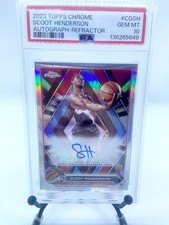 2023-24 Topps Chrome - Scoot Henderson #CG-SH Refractor Auto PSA 10 (AU, RC) 🔥