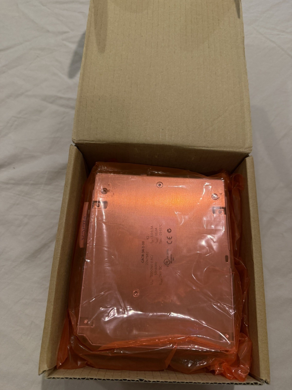 Festo CACN-3A-1-10 Power Supply 24VDC 10A 2247682 New