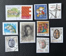 Lot de 10 timbres de Pologne années  diverses Encore sur frag Briefmarken L71