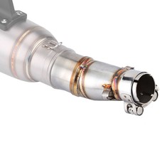 Motorcycle Slip On Exhaust Middle Link Pipe Adapter Connector For Z250 HEN