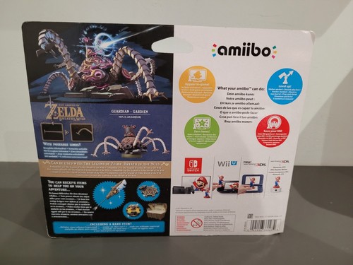 Guardian Amiibo - Zelda Breath Of The Wild - Nintendo - New & Sealed - Picture 3 of 6
