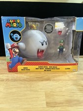 Nintendo Super Mario King Boo, Luigi  Boo Action Figure Set - 3pk Glow in Dark