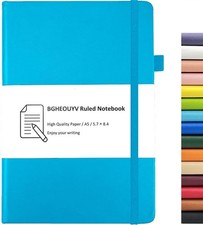Notebook Journal, Colle Ruled Notebook Lined A5 160 Pas, Hard Cover