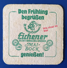 Bierdeckel Brauerei Eichener Pils Kreuztal Eichen Siegerland Maibock