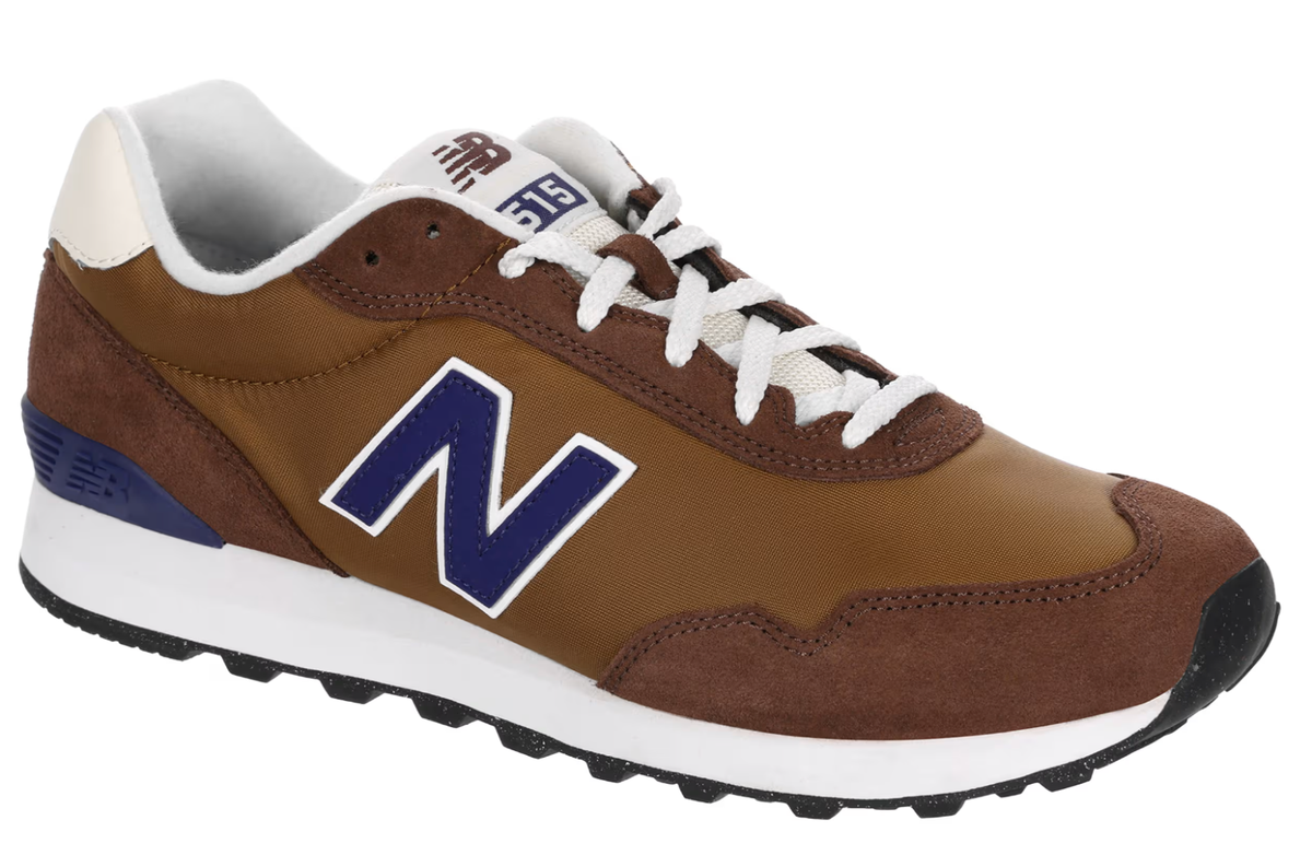 New Balance Men’s Brown Leather Athletic Sneakers New Balance 574 Men main image 2