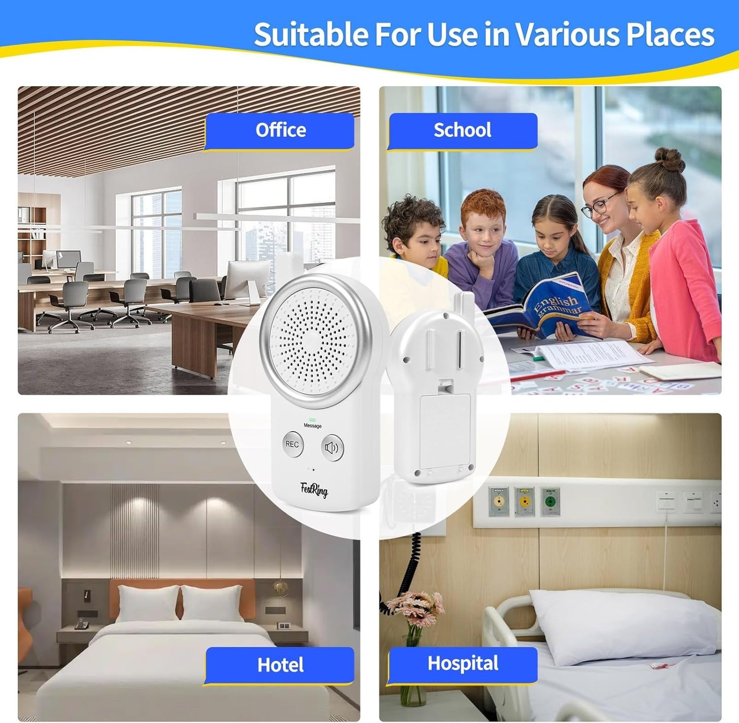 50 Seconds Voice Recorder with Playback, Simple Digital Recorder for Quick Remin