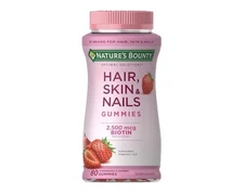 Nature's Bounty Optimal Solutions Hair, Skin, Nails Gummies 2500 Biotin 80ct.