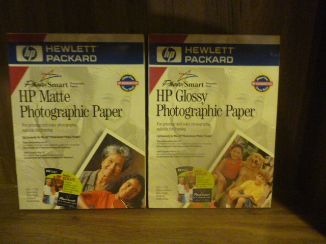 1-HP MATTE &1-HP GLOSSY PHOTOGRAPHIC PAPER NIB