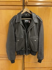 Schott NYC Pilot Typ A-2 Lederjacke US Gr. 50 Schwarz Motorrad Lederjacke