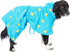 Barkbox Dog Bathrobe Fast Drying Rubber Duck Large