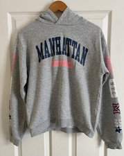 H&M Grey Manhattan New York Graphic Pullover Hoodie Age 14 years 
