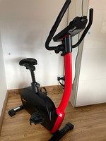 Reebok FR30 Upright Exercise Bike, Magnetic Resistance, HR, LCD, Red/Black