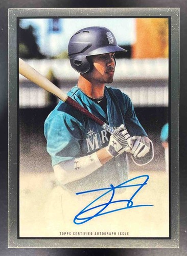 Julio Rodriguez [Autograph Chrome] #JR 2019 Bowman Heritage card