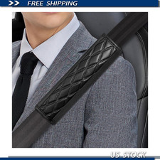 Seat Belt Shoulder Strap Covers 2pcs Leather Breathable Cushion Pads Kids Seat Belt Shoulder Strap Covers 2pcs Leather Breathable Cushion Pads Kids