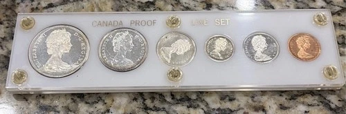 1967 CANADA SILVER PROOF LIKE MINT SET In Capital Holder