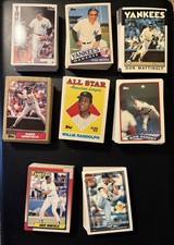 425+ Card Lot 1984-91 Topps Tiffany Baseball Cards All Yankees or Former Yankee