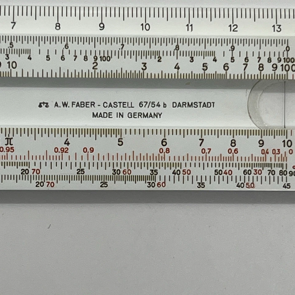 Faber Castell Rechenstab 67/54 B Mit Etui Und Anleitung Top - Bild 4 von 4