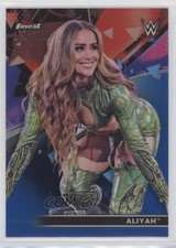 2021 Topps Finest WWE Blue Refractor /150 Aliyah #75 1qy
