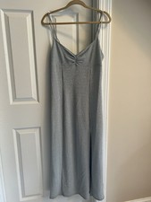 DRESS - Sleeveless - Urban Outfitters - Silver Sparkle - Ankle - Sz Large - NWT