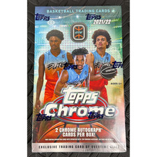 2021-22 Topps Chrome Overtime Elite OTE Basketball Sealed Hobby Box 2 Autographs