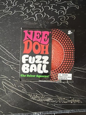 NEE DOH Fuzz Ball The Velvet Squeeze! Orange - New in Box!!