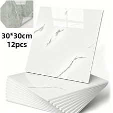 12pcs Self Adhesive Tiles Vinyl Flooring Kitchen Bathroom Home Marble Effect