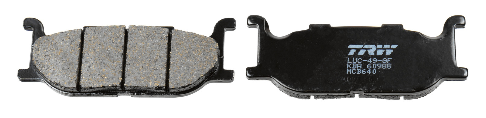 TRW MCB640 Brake Pad Set, disc brake for YAMAHA MOTORCYCLES