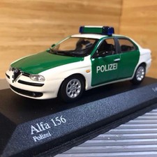 Alfa Romeo 156 Polizie 1/43 Minichamps Diecast Police Car Model