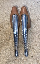 Leve freno Campagnolo Super Record vintage belle pulite con cappuccio logo nuovo mondo