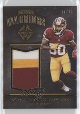 2017 Panini Majestic Unsung Warriors Materials Gold 17/75 Jamison Crowder c7e