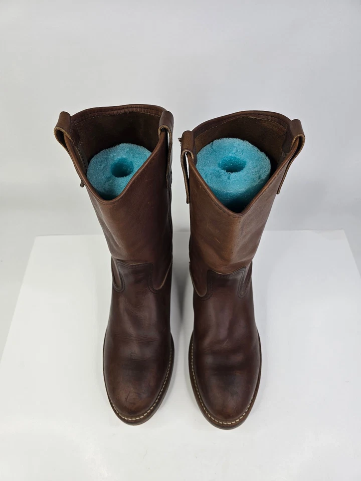 Botas de trabajo occidentales Red Wing para hombre talla 7,5 Pecos asiento de uñas punta de acero cuero marrón Foto 4 de 4