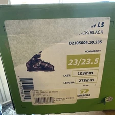 DALBELLO DS MX 70 BLACK/BLACK, SIZE 23/23.5, NEW