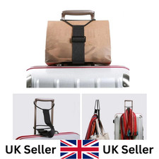 Easy Add A Bag Strap Travel Luggage Suitcase Adjustable Belt Carry On Bungee UK