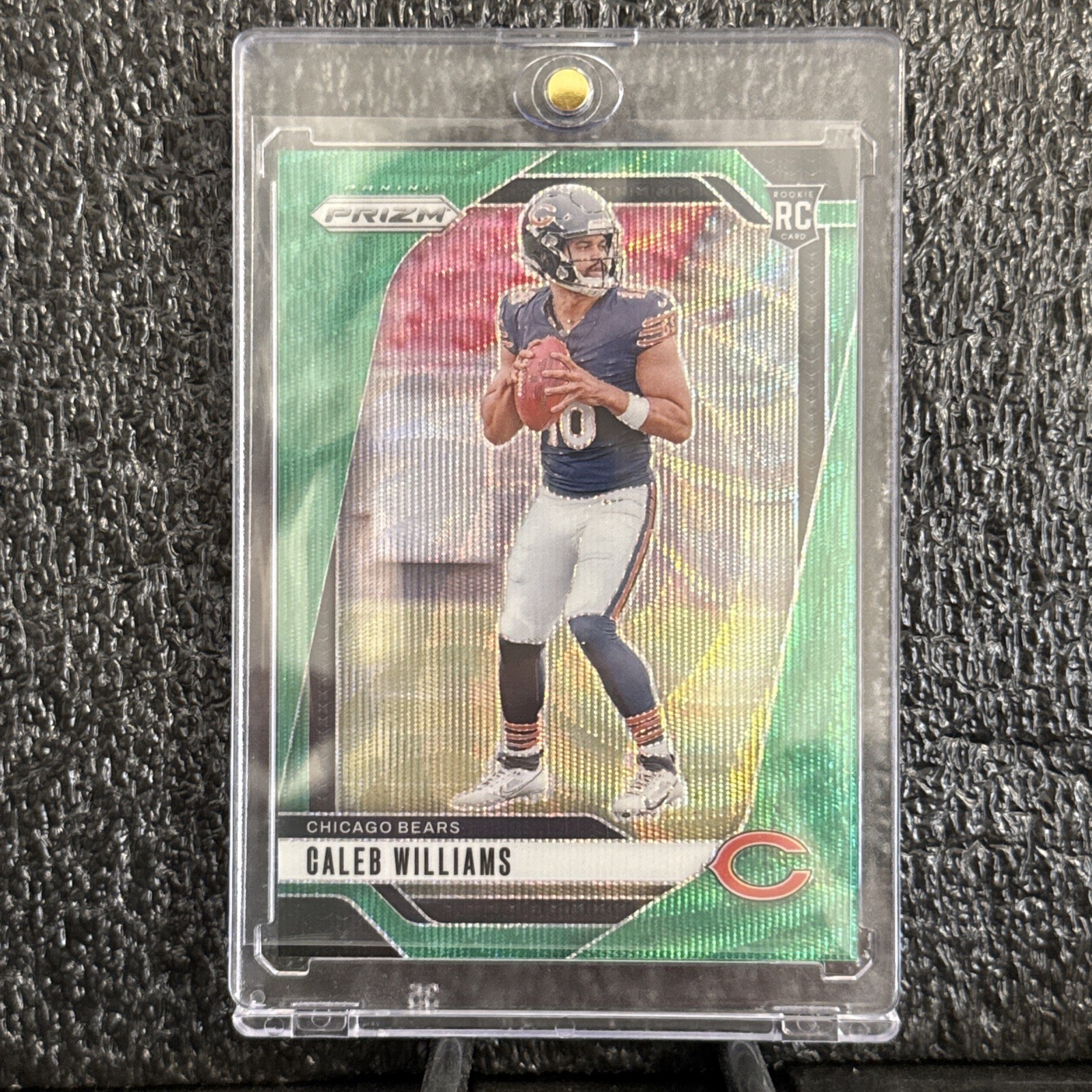 Panini 2024 Green Wave Prizm  Caleb Williams #301 Chicago Bears NFL Rookie Card