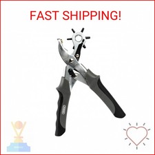 General Tools Revolving Punch Pliers 73 - 6 Multi-Hole Sizes For Leather, Rubber