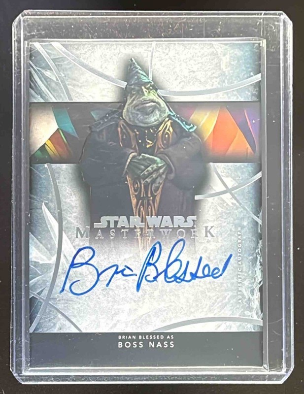 2024 Topps Non-Sport Star Wars Masterwork Brian Blessed as Boss Nass Auto #A-B