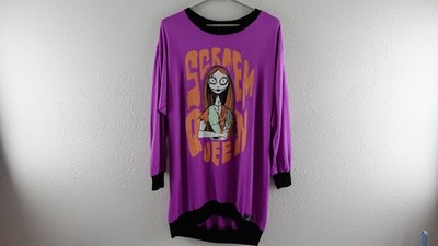 Disney Women's Nightmare Before Christmas Sally Scream Queen Sleep Shirt Size S