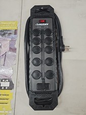 8 Ft. 14/3 Heavy Duty 6-Outlet 2100 Joule Surge Protector, Black