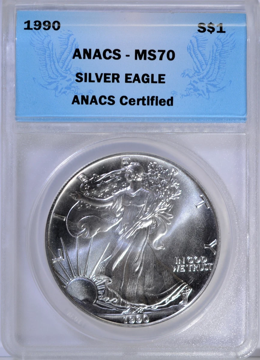 1990 American Eagle MS 70 Graded Silver Bullion Coins for sale | eBay