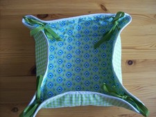 Cesta de pan 19 x 19 cm tela pan cesta cesta cesta desayuno para girar