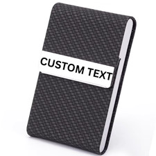 Personalized Custom Laser Engraved Business Card Holder Case Credit Card Wallet