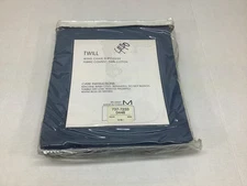 Maytex Twill Wing Chair Slipcover Blue 100% Cotton