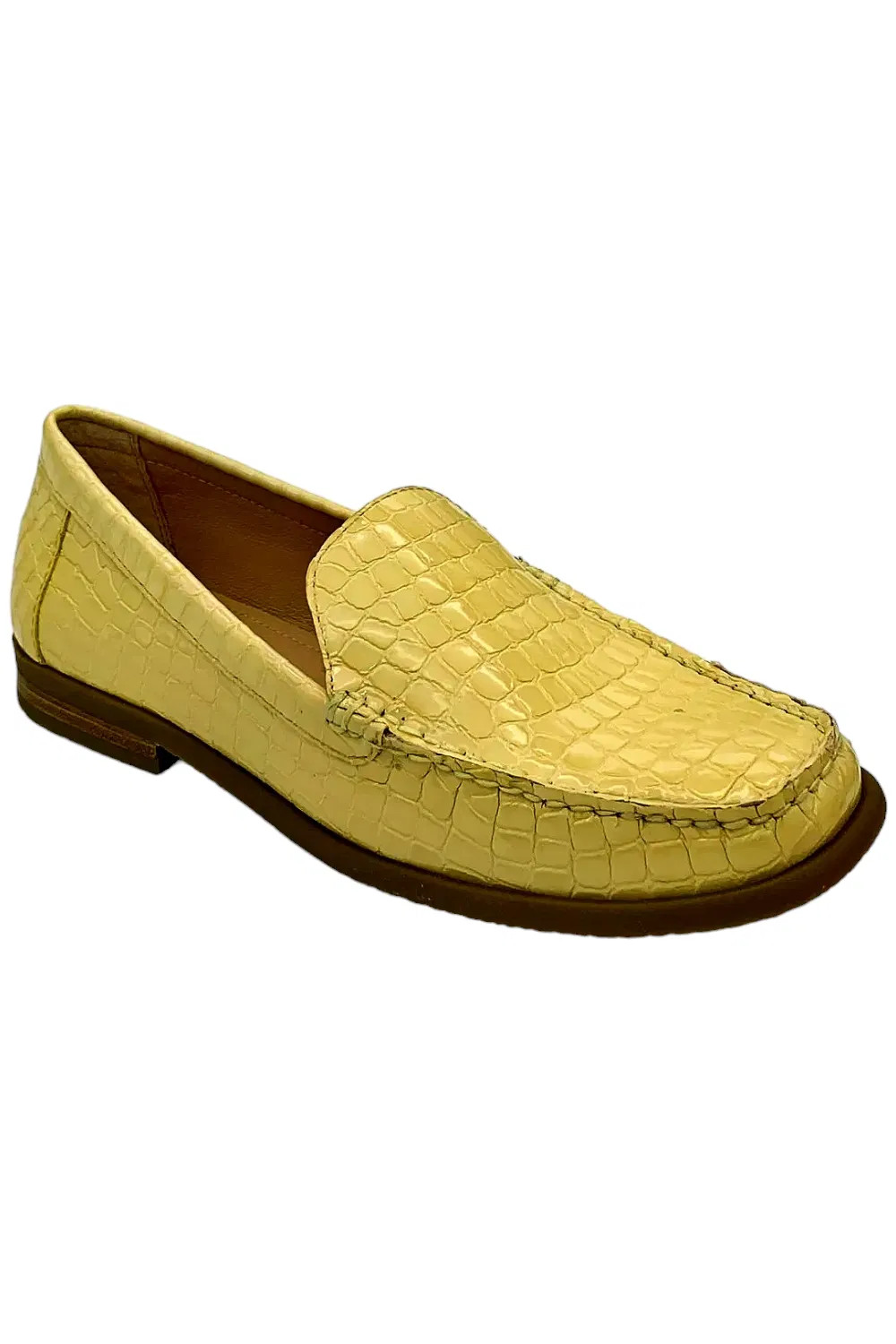 Donald Pliner Womens Marceline Loafer Crocco Patent Summer Straw 12990₽
