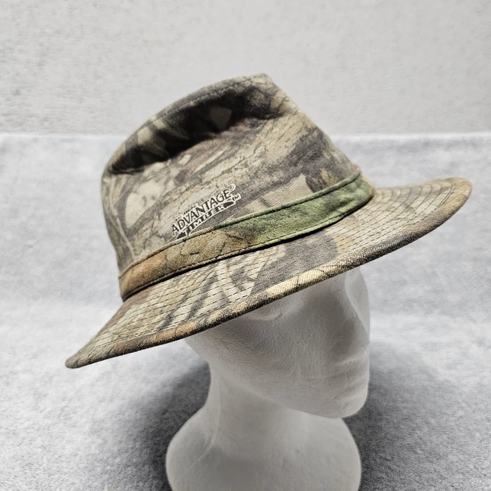 Vintage Camo Fedora Hat Hunting Large Ducks Unlimited Adv. Timber Camouflage - Image 4 of 4