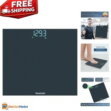 Precision Blue Bathroom Scale - 400lb Capacity with LED Display Auto Shut Off