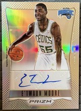 2012 Panini Prizm #100 E'Twaun Moore Silver Prizms Rookie Card RC Auto /25 . rookie card picture